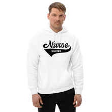Load image into Gallery viewer, Nursing in the Six - Varsity Nurse - Whitby- Hoodie - Unisex - White
