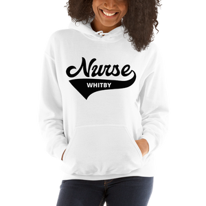 Nursing in the Six - Varsity Nurse - Whitby- Hoodie - Unisex - White