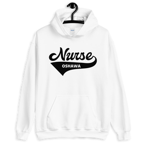 Nursing in the Six - Varsity Nurse - Oshawa - Hoodie - Unisex - White