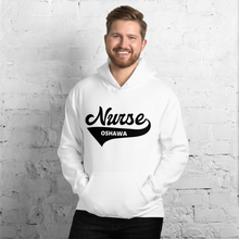 Load image into Gallery viewer, Nursing in the Six - Varsity Nurse - Oshawa - Hoodie - Unisex - White
