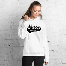 Load image into Gallery viewer, Nursing in the Six - Varsity Nurse - Oshawa - Hoodie - Unisex - White
