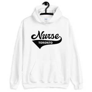 Nursing in the Six - 'Varsity' Nurse - Toronto - Unisex - Hoodie - WHITE
