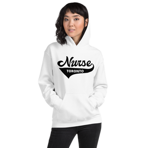 Nursing in the Six - 'Varsity' Nurse - Toronto - Unisex - Hoodie - WHITE
