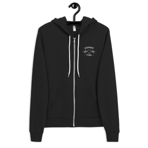 Nursing in the Six - EVERYBODY 'LOVES' PSWs - Embroidered Zip-Up Hoodie - (AVAILABLE IN 3 COLOURS)