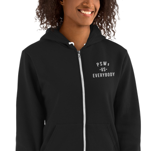 Nursing in the Six - PSWs VS. EVERYBODY - Embroidered Zip-Up Hoodie - (AVAILABLE IN 3 COLOURS)