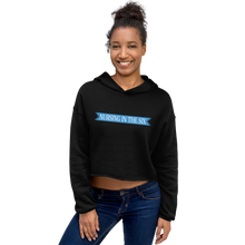 Load image into Gallery viewer, Nursing in the Six - &#39;SIX&#39; STAR BANNER - Nurse - Crop Top Hoodie - BLACK
