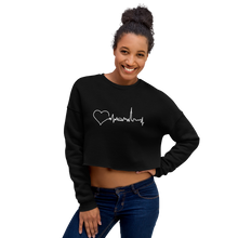 Load image into Gallery viewer, Nursing in the Six - TORONTO SKYLINE - Crop Sweatshirt - BLACK
