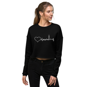 Nursing in the Six - TORONTO SKYLINE - Crop Sweatshirt - BLACK