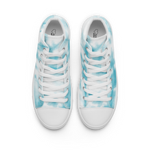 Load image into Gallery viewer, Nursing in the Six - TORONTO SKYLINE/Nursing In The Six - Women’s high top canvas shoes (SKI BLUE TIE DYE)
