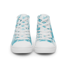 Load image into Gallery viewer, Nursing in the Six - TORONTO SKYLINE/Nursing In The Six - Women’s high top canvas shoes (SKI BLUE TIE DYE)
