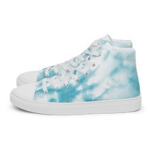 Load image into Gallery viewer, Nursing in the Six - TORONTO SKYLINE/Nursing In The Six - Women’s high top canvas shoes (SKI BLUE TIE DYE)
