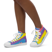 Load image into Gallery viewer, Nursing in the Six - TORONTO SKYLINE/Nursing In The Six - Women’s high top canvas shoes (NARLY)
