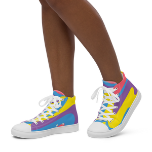 Nursing in the Six - TORONTO SKYLINE/Nursing In The Six - Women’s high top canvas shoes (NARLY)