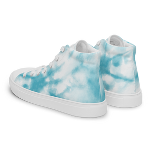 Nursing in the Six - TORONTO SKYLINE/Nursing In The Six - Women’s high top canvas shoes (SKI BLUE TIE DYE)