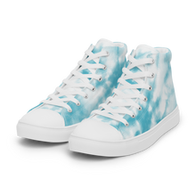 Load image into Gallery viewer, Nursing in the Six - TORONTO SKYLINE/Nursing In The Six - Women’s high top canvas shoes (SKI BLUE TIE DYE)
