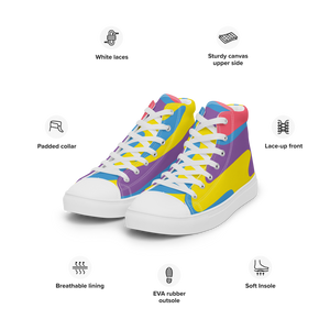 Nursing in the Six - TORONTO SKYLINE/Nursing In The Six - Women’s high top canvas shoes (NARLY)
